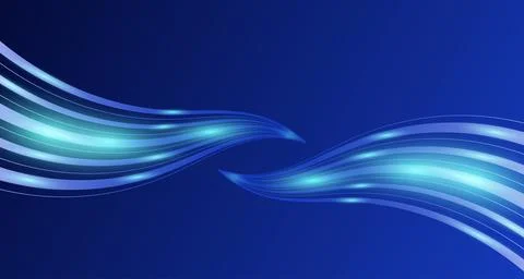 Dynamic motion light trails. Modern high speed movement Stock Illustration