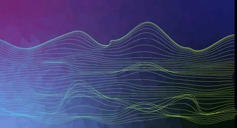 Dynamic motion linear wave Stock Illustration