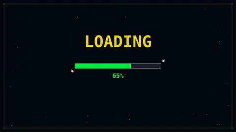 Dynamic motion of loading screen progress bar in digital interface with ani.. 库存影片 342650778