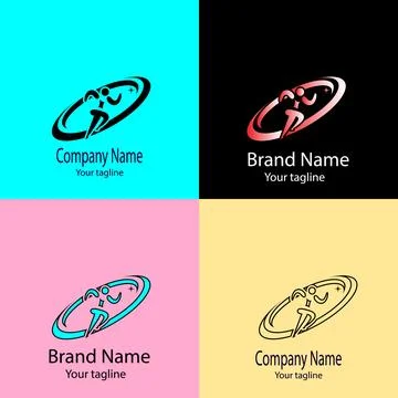 Dynamic Motion logo Stock Illustration