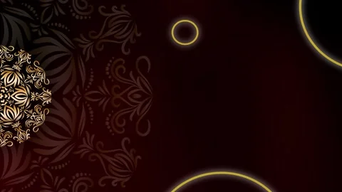 Dynamic Motion Loop Astral Bloom Mandala Ramadan Background Stock Footage 327718245
