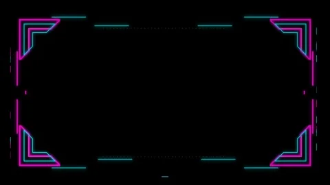 Dynamic Motion Neon Frame Animation for Futuristic Digital Design. 스톡 동영상 342532787