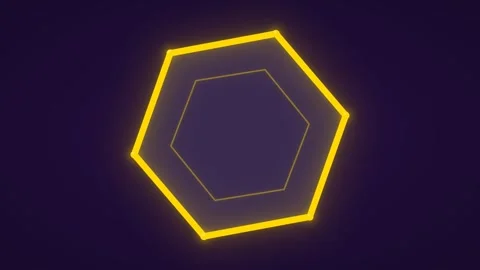 Dynamic Motion of Neon Hexagons in Dark Background for Futuristic Technolog.. 库存影片 342535828