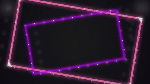 Dynamic Motion of Neon Rectangles in Vibrant Purple and Pink Light Frames f.. Stock Footage 342663060