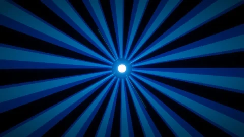 Dynamic motion of radiant blue light beams expanding outward in a mesmerizi.. Stock Footage 342762743
