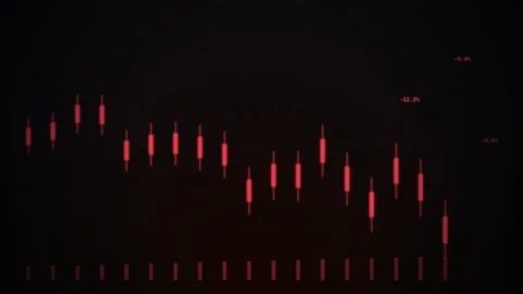 Dynamic motion of red LED lights creating mesmerizing visual effects in a d.. 库存影片 342527324