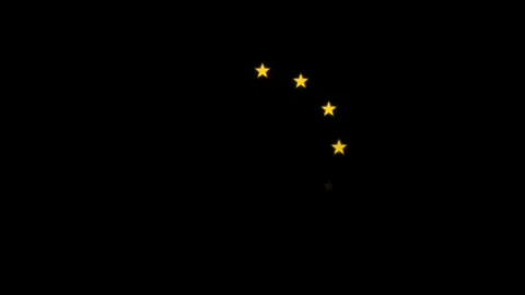 Dynamic motion of twinkling stars forming a circular pattern in the night s.. Stock Footage 342767518