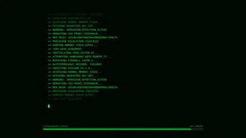 Dynamic motion video of computer code scrolling with green text on black ba.. Stock Footage 342625028