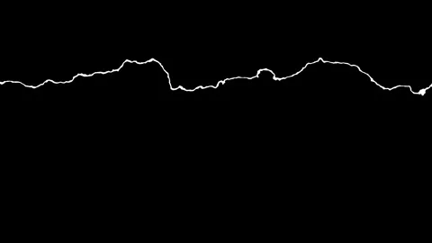 Dynamic Mountain Landscape with Pulsating Lines and Contrasting Colors Video stock 291096945