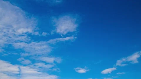 The dynamic movement of clouds in the summer sky. Timelapse. Stock Footage 67628019