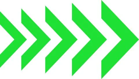 Dynamic moving arrow symbol isolated on transparent background Stock Illustration