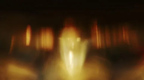 Dynamic moving warm, red bokeh, abstract Stock Footage 58779592