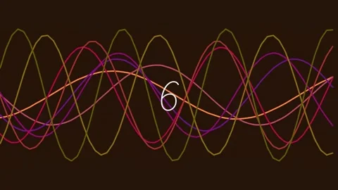 Dynamic multi-colored wave lines forming abstract fluid patterns background.. Stock Footage 342116393