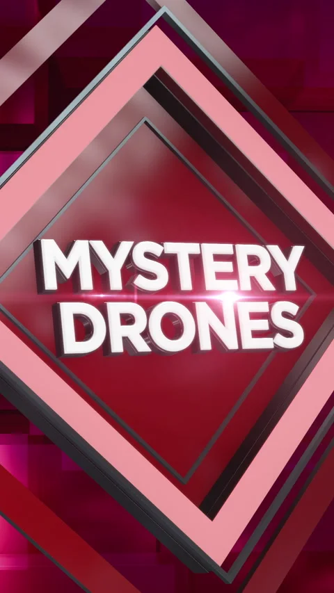 Dynamic Mystery Drones Shiny Green Screen Background Vertical Vidéo 295284626