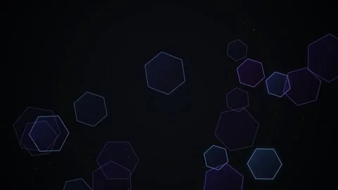 Dynamic neon abstract geometric triangles background for futuristic tech vide Stock Footage 344516761