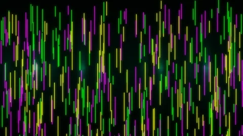 Dynamic Neon Data Stream Background - Abstract Tech Visualizer Loop Stock Footage 333436247