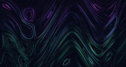 Dynamic neon flow against dark backdrop Stock Illustration