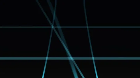 Dynamic neon geometry creates a futuristic, digital aesthetic Stock Footage 325769708