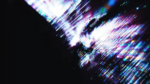 Dynamic neon glitch data stream distortion Vidéo 347214708