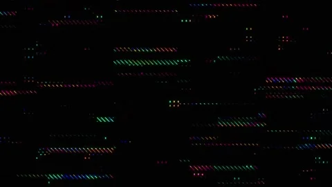 Dynamic Neon Glitch Lines with Digital Signal Flow, Abstract Futuristic Tec.. Видео 333144476
