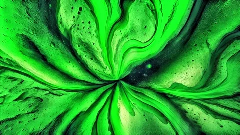 Dynamic Neon Green Energy Vortex Vidéo 304677207