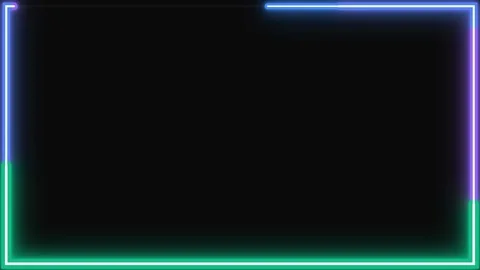 Dynamic Neon Laser Lightning Frame Loop for Technology and Gaming Backgrounds 스톡 동영상 336307918