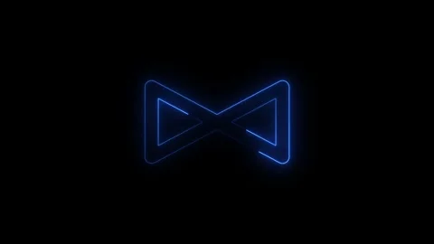 Dynamic neon light animation for digital technology Stock Footage 347336928