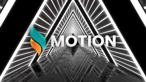 Dynamic Neon Light Geometric Tunnel Logo Reveal Stock After Effects