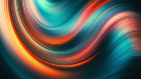 Dynamic neon light trails flow creating abstract wave pattern background fo.. Stock Footage 327567750