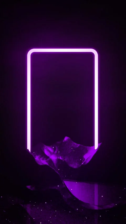 Dynamic Neon Light Waves Vertical Motion Graphics Background 4K UHD Stock Footage 344349825