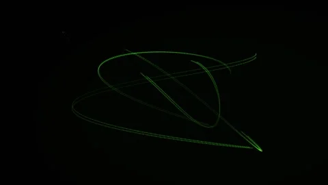 Dynamic neon lines create an abstract, futuristic visual effect Stock Footage 323727023