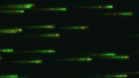 Dynamic neon matrix wallpaper with glowing digital effects Stock Footage 339191936