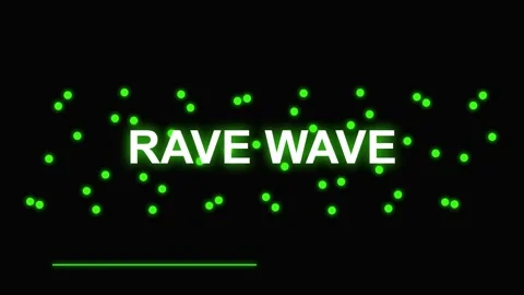 Dynamic neon rave wave abstract background for club, festival, or EDM visua.. Stock Footage 336889469