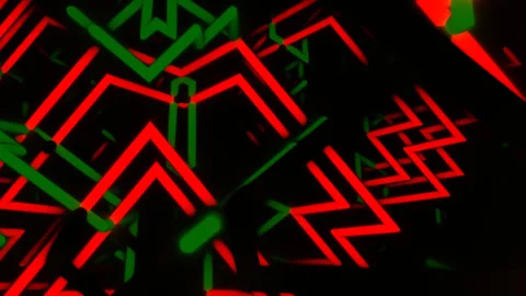 Dynamic Neon Sphere Conduit Animation Video stock 294136063