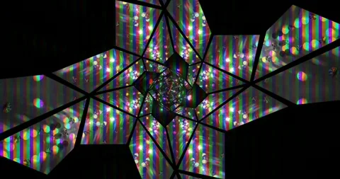 Dynamic neon tunnel visual loop featuring vibrant colors and motion for Stock-Footage 330977905