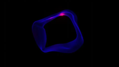 Dynamic Neon Waveforms - Animated Background Loop Stock Footage 310298841