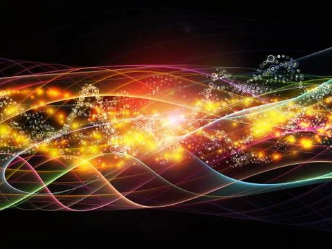 Dynamic Network Arrangement 스톡 일러스트