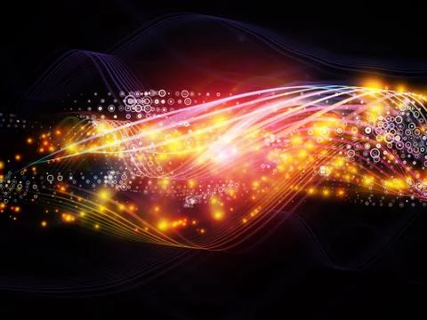 Dynamic Network Backdrop Ilustración de archivo