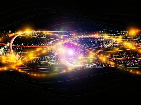 Dynamic Network Composition Stock Illustration