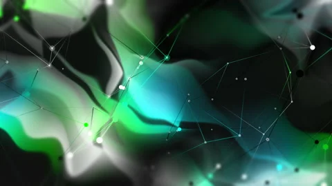 Dynamic Network Flow Loop 1 Multicolor 2 Stock Footage 147096423