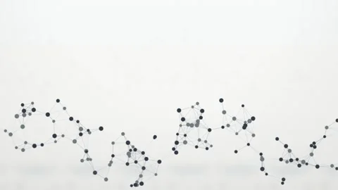 A dynamic network of interconnected dots and lines subtly moves Stock Footage 340831133