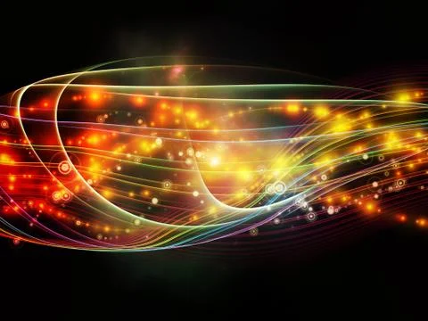 Dynamic Network Stream Illustrazione stock