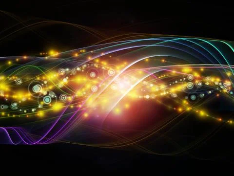 Dynamic Network Stream 스톡 일러스트