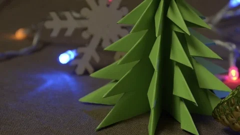 Dynamic new year's decorations, Christmas toys and objects Video stock 69861905