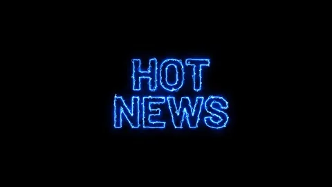 Dynamic  News Based animated text ideal for broadcasts, news intros, headlines Stock Footage 318147042