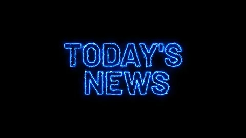 Dynamic  News Based animated text ideal for broadcasts, news intros, headlines Stock Footage 318147489