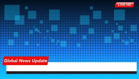 Dynamic News Broadcast Template Stock Illustration