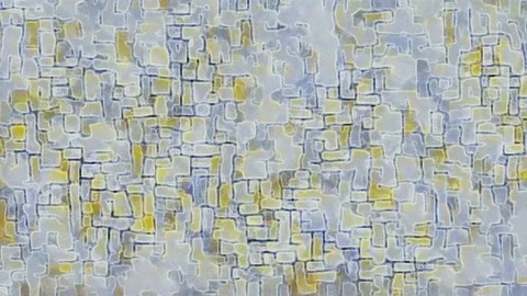 Dynamic, noisy, outlined, rectangle shaped, abstract blue-yellow effect Stock Footage 147117519