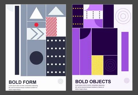 Dynamic objects abstract design with red blue white and dark elements Stock Illustration