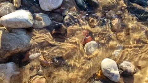 Dynamic Ocean Waves Crashing on Sandy Beach Stock Footage 299719843